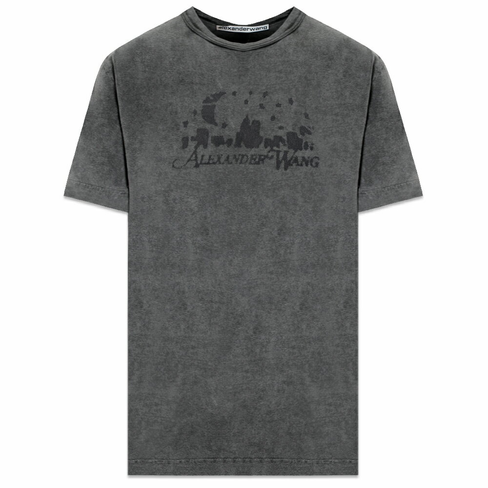 ALEXANDER WANG / Distressed Skyline Logo Graphic Tee
