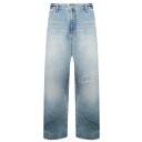 BORN TO WIN / Stroke B Washed Wide Denim Pants