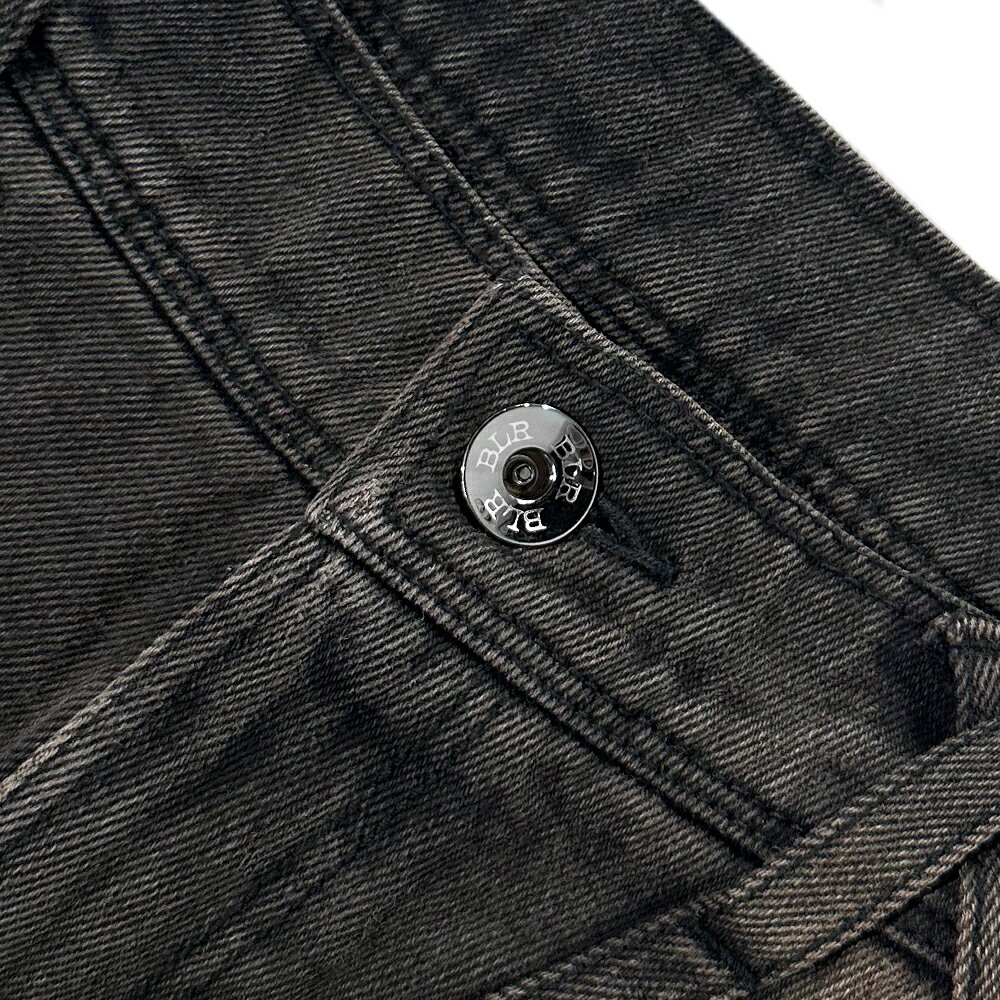 BLR BLUER / Overdyed Multi Pocket Cargo Denim Pants