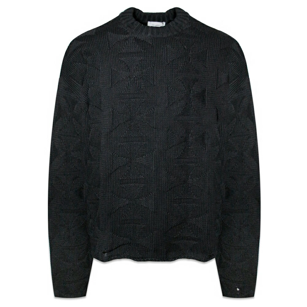 ASKYURSELF / Raw Mono Cross Knit