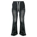 DEMIK EXCLUSIVES / Onyx Triple Zip Flared Sweatpants