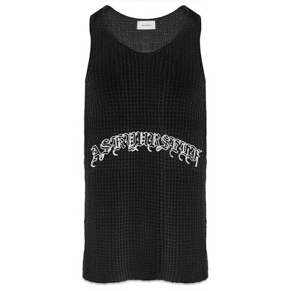 ASKYURSELF / Goth Knit Crochet Tank