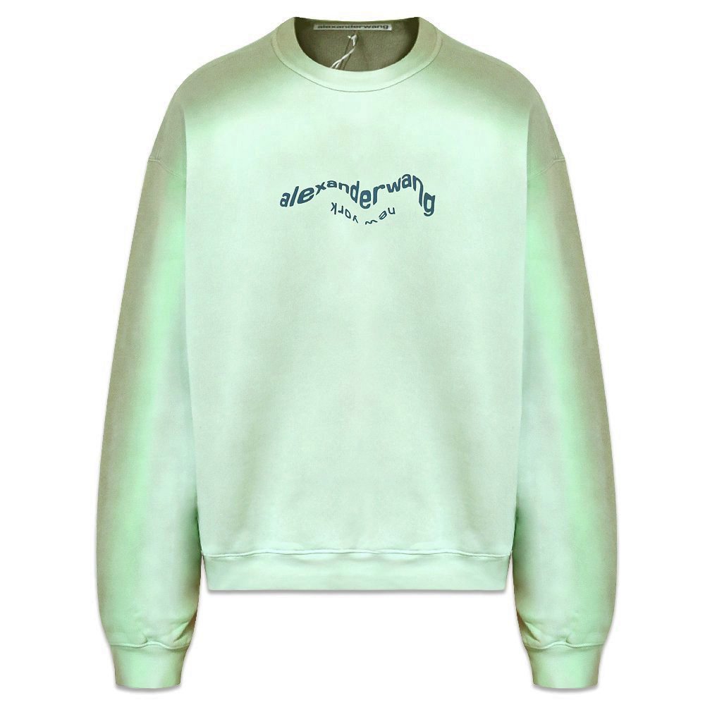 ALEXANDER WANG / Warp Logo Garment Dye Sweatshirt