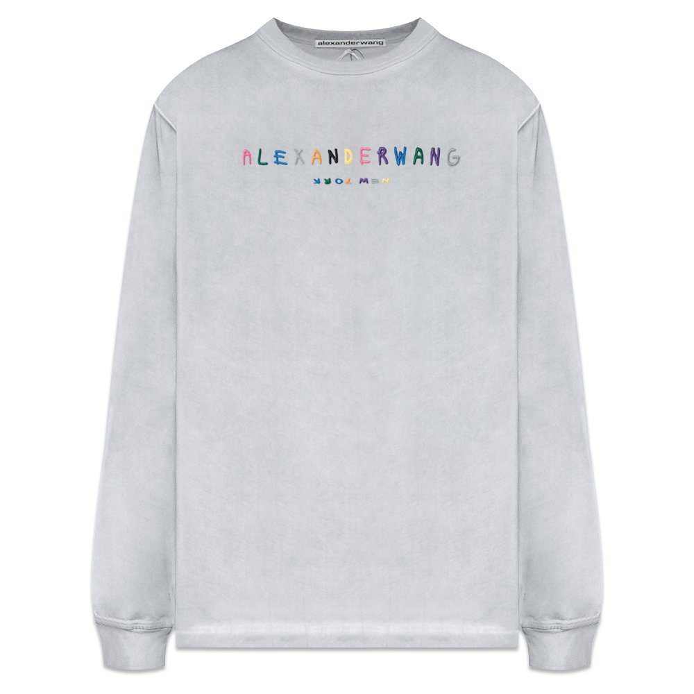 ALEXANDER WANG / Multicolor Puff Logo LS Tee