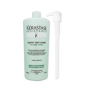 ！送料無料！【KERASTASE】2015年リニューアル　ソワン ド フォルス N1000g【ケラスターゼ】RE レジスタンスソワンドフォルスNデイリートリートメント業務用サイズポンプ付き自分にプチ贅沢なご褒美を