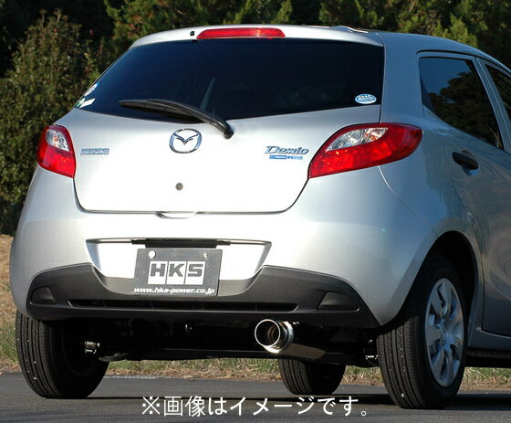 個人宅発送可能 HKS silent Hi-Power サイレントハイパワー マフラー MAZDA マツダ デミオ DE5FS ZY-VE 07/07-14/08 (32016-AZ006)