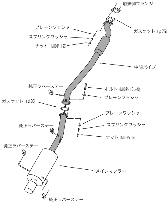 自動車関連業者直送限定 HKS Hi-Power409 ハイパワー409 マフラー NISSAN ニッサン スカイライン ECR33 RB25DET 93/09-98/05 (31006-AN014)