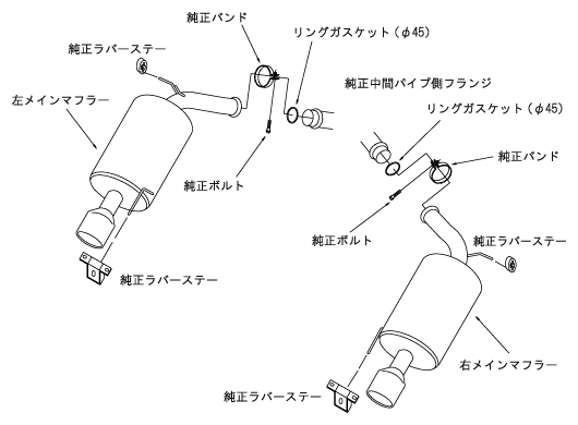 自動車関連業者直送限定 HKS LEGAMAX Premium リーガマックスプレミアム マフラー NISSAN ニッサン スカイライン KV36 VQ37VHR 08/12-13/10 (32018-AN019)