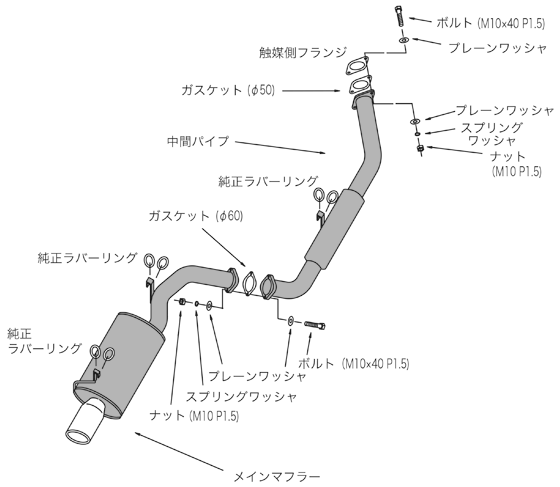 個人宅発送可能 HKS LEGAL リーガル マフラー TOYOTA トヨタ スプリンター トレノ AE86 4A-GE 83/05-87/04 (3302-ST029)