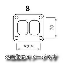 トラスト TRUST GReddy タービンフランジ TD07S/T78/T88 アクチュエーター無 イン 寸法図 8 (11900050)