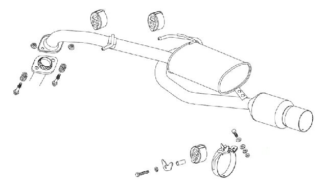 【個人宅発送可能】【受注生産品】FUJITSUBO フジツボ マフラー LEGALIS レガリス シリーズ POWER Getter TOYOTA ZNE10G ウィッシュ 1.8 2WD MC後 (150-22815)