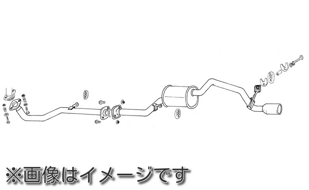 【個人宅発送可能】【受注生産品】FUJITSUBO フジツボ マフラー LEGALIS レガリス シリーズ Wagolis DAIHATSU M201G YRV ターボ 2WD (460-71512)