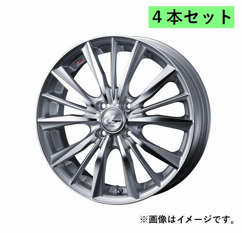 Weds ウェッズ 14×4.5J +45 4穴 PCD100 HSMC ホイール 4本 LEONIS VX レオニス ブイエックス (33229)