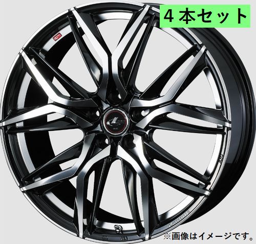 Weds ウェッズ 16×6.5J +42 5穴 PCD100 PBMC ホイール 4本 LEONIS LM レオニス レオニス・エルエム (41099)