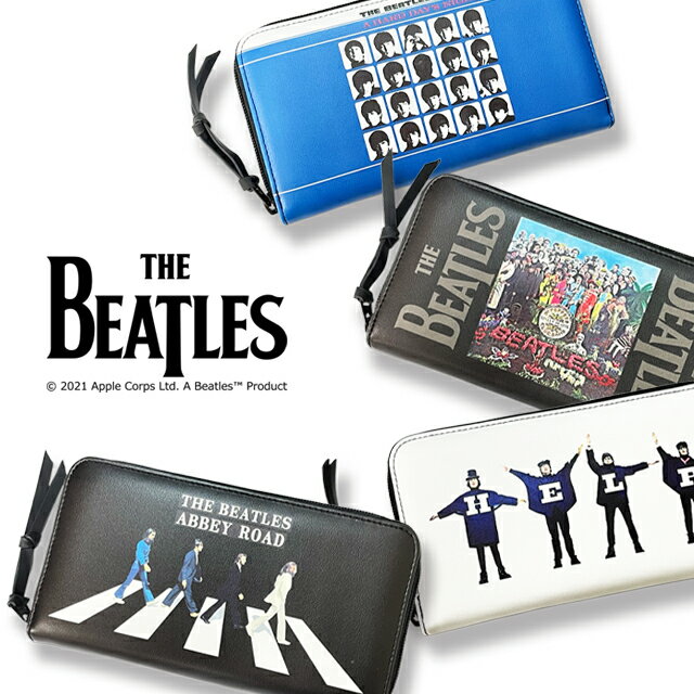 ヴェオル 革長財布 メンズ ビートルズ 長財布 レザー the beatles 革小物 HELP ABBEY ROAD Sgt. Pepper's lonely Hearts Club band A HARD DAYS NIGHT