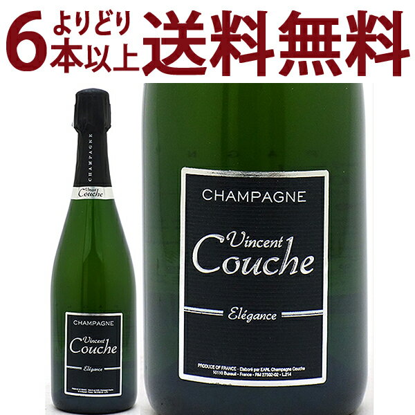 【よりどり】【6本ご購入で送料無料】エレガンス エクストラ ブリュット 750ml（ヴァンサン クーシュ）（シャンパーニュ）白【シャンパン コク辛口】【ワイン】^VACC26Z0^