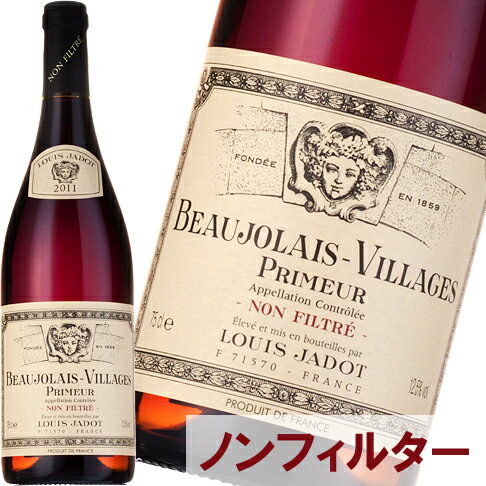 ボジョレー・ヌーヴォー　ルイ・ジャド　ご注文承り中！【J】[2011]　ボジョレー・ヌーヴォー　（ヴィラージュ・プリムール）　750ml　ノンフィルター（ルイ・ジャド）　≪航空便≫　赤ワイン【辛口】【楽ギフ_のし宛書】【YDKG】円高還元