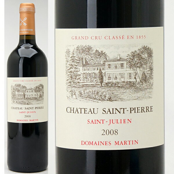 [2008]　シャトー・サン・ピエール　 750ml　（サンジュリアン第4級）　赤ワイン【コク辛口】【ワイン】【GVA】【RCP】【AB】【wineday】^ACSP01A8^