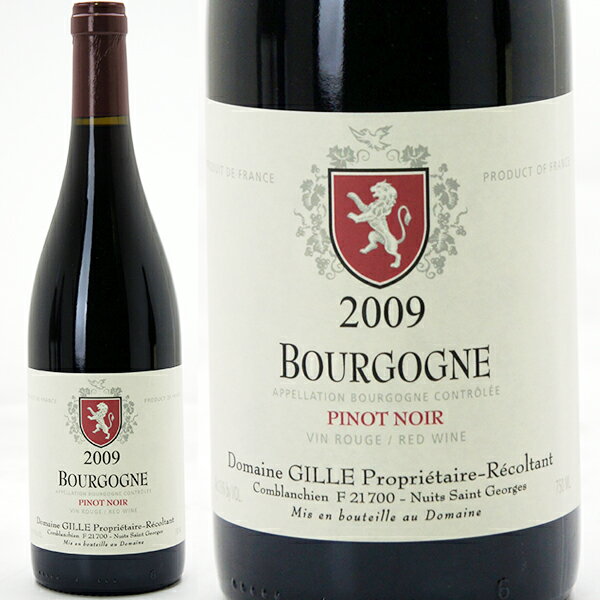 [2009]　ブルゴーニュ　ピノ・ノワール　750ml（ドメーヌ・ジル）赤ワイン【コク辛口】【YDKG】【ワイン】【RCP】【after20130610】【wineday】^B0GLBPA9^