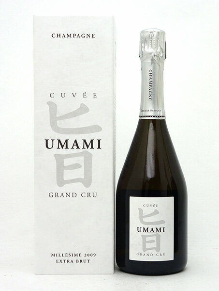 【送料無料】[2009] キュヴェ UMAMI(旨) グラン クリュ エクストラ ブリュット 箱付 750ml(ゾエミ ド スーザ)(シャンパーニュ)白【シャンパン コク辛口】【ワイン】^VASZ55A9^