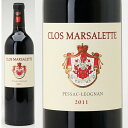 [2011]　クロ・マルサレット ルージュ　750ml　（グラーヴ）赤ワイン【コク辛口】 【ワイン】【GVA】【RCP】【AB】【wineday】^AIML0111^