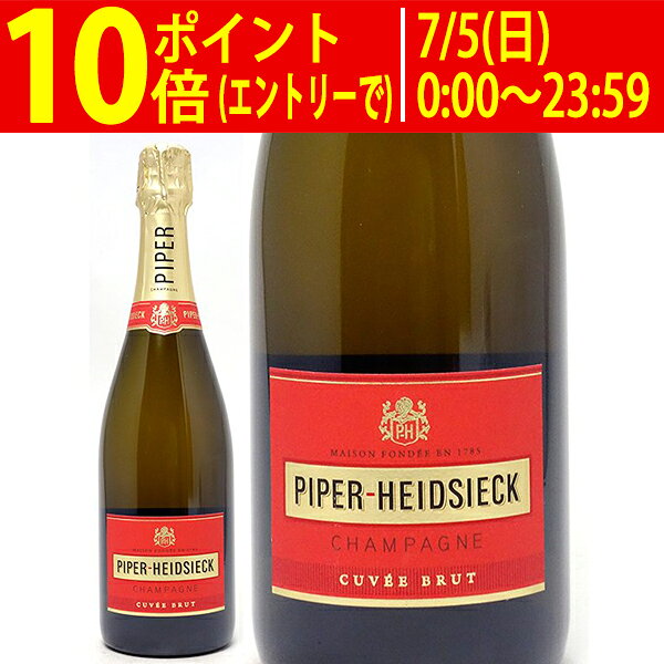パイパー エドシック ブリュット 箱なし 正規品 750ml (シャンパン フランス シャンパーニュ)NV 赤 ラベル 白泡 コク辛口 ワイン ^VAPH02Z0^ veritas-10046005 ヴェリタス〜輸入直販ワイン専門店 パッケージ画像