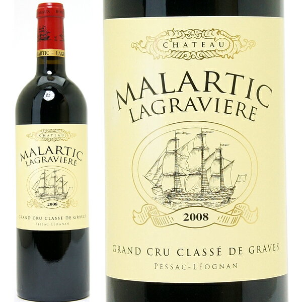 [969]【アウトレット】[2008]　シャトー・マラルティック・ラグラヴィエール　ルージュ ラベル汚れ、擦れ 750ml　（グラーヴ）赤ワイン【コク辛口】【ワイン】【GVA】【RCP】【AB】【wineday】^AILG21AB^