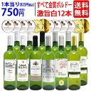 ワイン飲み比べセット ワイン ワインセットすべて金賞 フランス名産地ボルドー辛口白激旨12本セット 送料無料 (6種各2本) 飲み比べセット ギフト ^W0DK45SE^