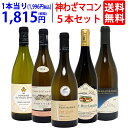 ワイン飲み比べセット プレミアムセット 神わざマコン！ブルゴーニュ厳選白5本セット ワイン ワインセット 送料無料 大人気 飲み比べセット ギフト ^W0MK03SE^