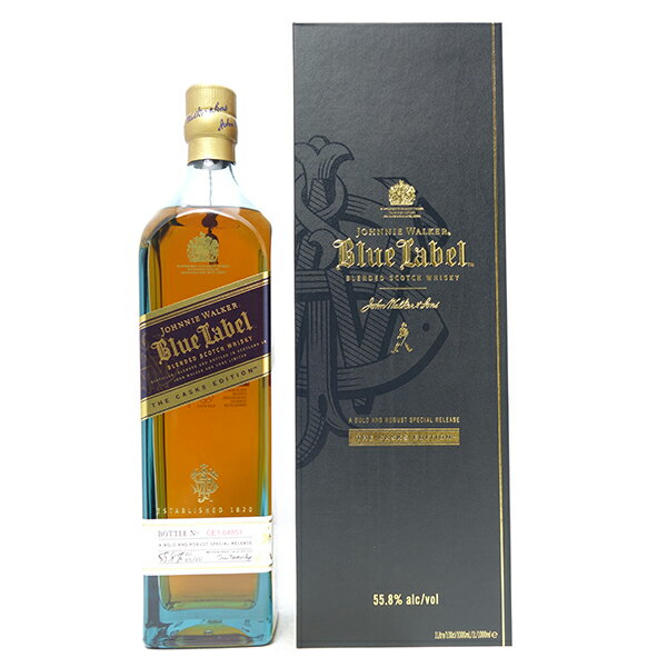 ジョニーウォーカー ブルーラベル ザ カスクエディション 55.8度 1000ml 1L 箱付 並行品 スコッチウイスキー ^YCJWBUK5^(4)