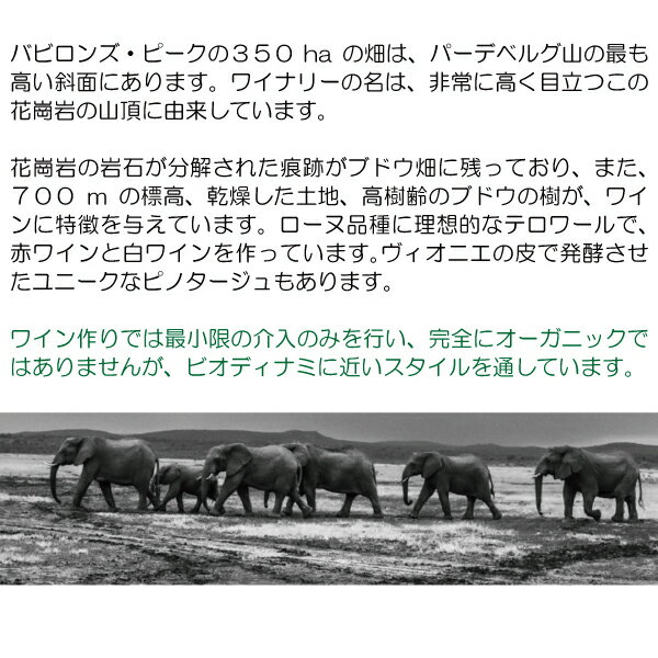 よりどり6本で送料無料[2021] エリ シュナン ブラン 750ml バビロンズ ピーク(南ア...