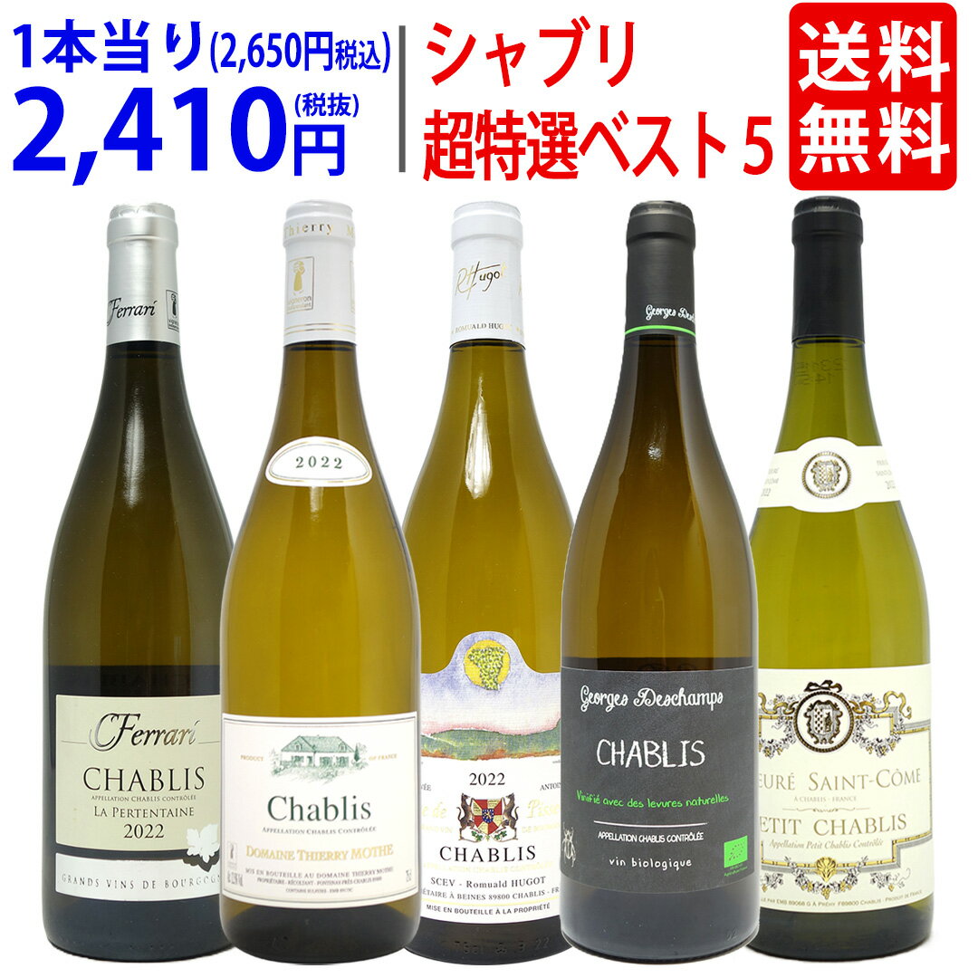 ワイン ワインセット地元シャブリ101蔵激突 超特選ベスト白5本セット 送料無料 飲み比べセット ギフト ^W0C532SE^のサムネイル