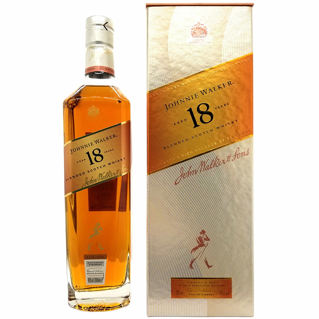 ジョニーウォーカー 18年 40度 箱付 700ml 正規品 スコッチウイスキー ^YCJW18J0^(4)