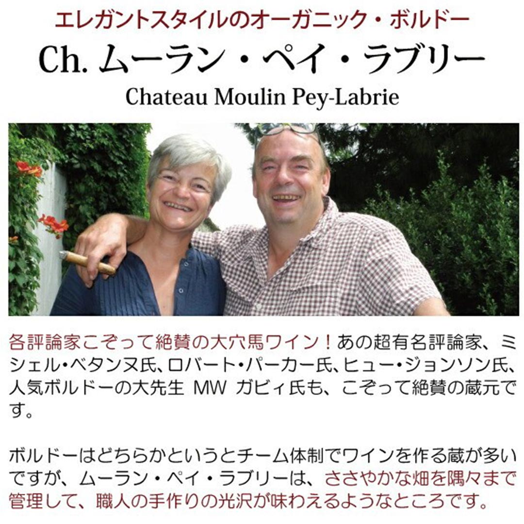 [2006] シャトー ムーラン ペイ ラブリー 750ml (カノン フロンサック ボルドー フランス)赤ワイン コク辛口 ワイン ^ANMP01A6^ veritas-10064484 ヴェリタス〜輸入直販ワイン専門店 サンプル画像2