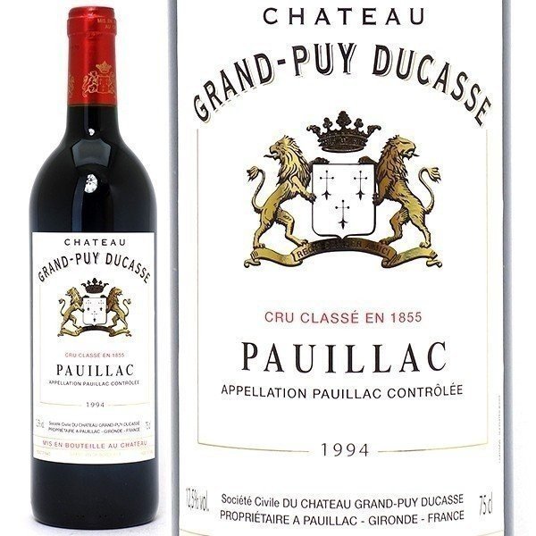 [1994] シャトー グラン ピュイ デュカス 750ml (ポイヤック第5級 ボルドー フランス)赤ワイン コク辛口 ワイン ^ABGD0194^