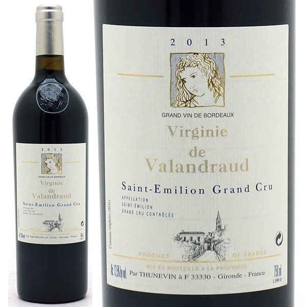 [2013] ヴィルジニ ド ヴァランドロー 750ml (サンテミリオン特級 ボルドー フランス)赤ワイン コク辛口 ワイン ^AKVR2113^