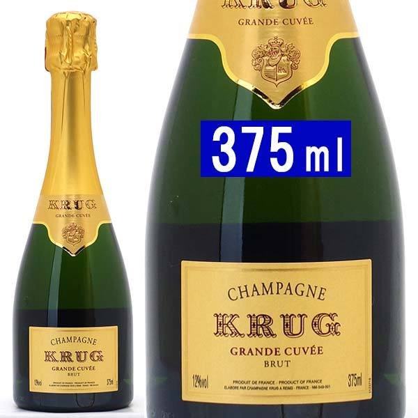 クリュッグ グランド キュヴェ ブリュット ハーフ 箱なし 並行品 375ml (シャンパン フランス シャンパーニュ)白泡 コク辛口 ワイン ^VAKR06H0^