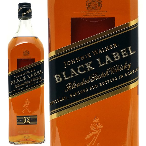 ジョニー ウォーカー ブラックラベル 黒 ラベル 12年 1000ml 1L 正規品 ジョニ黒 スコッチウイスキー YCJWBLK0