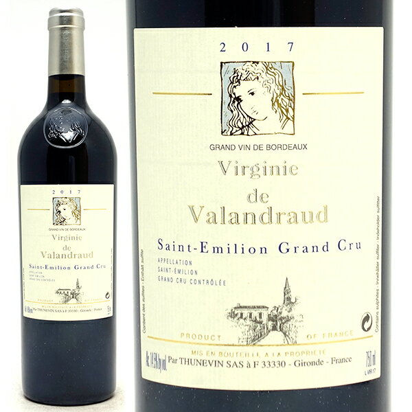 [2017] ヴィルジニ ド ヴァランドロー 750ml (サンテミリオン特級 ボルドー フランス)赤ワイン コク辛口 ワイン ^AKVR2117^