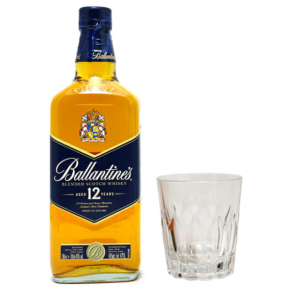 バランタイン 12年 40度 700ml 正規品 グラス付ギフトボックス スコッチウイスキー ^YCBT2GJ0^のサムネイル