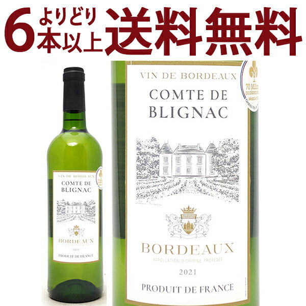 よりどり6本で送料無料[2021] コント ド ブリニャック ブラン 750ml (AOCボルドー フランス)白ワイン コク辛口 ワイ…