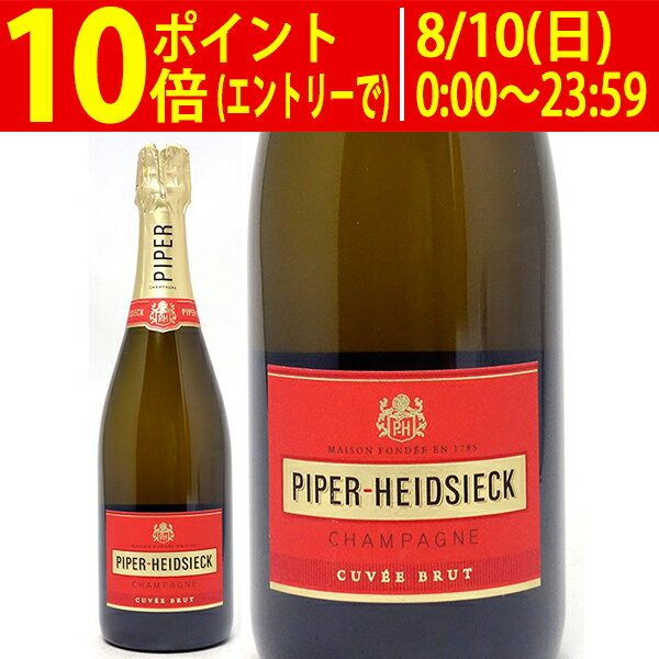 パイパー エドシック ブリュット 箱なし 正規品 750ml (シャンパン フランス シャンパーニュ)NV 赤 ラベル 白泡 コク辛口 ワイン ^VAPH02Z0^