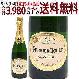 [2602]【アウトレット】グラン ブリュット 箱なし 並行品 ラベル破れ(小) 750ml ペリエ ジュエ シャンパーニュ 白 シャンパン コク辛口 ワイン ^VAPJ05AH^