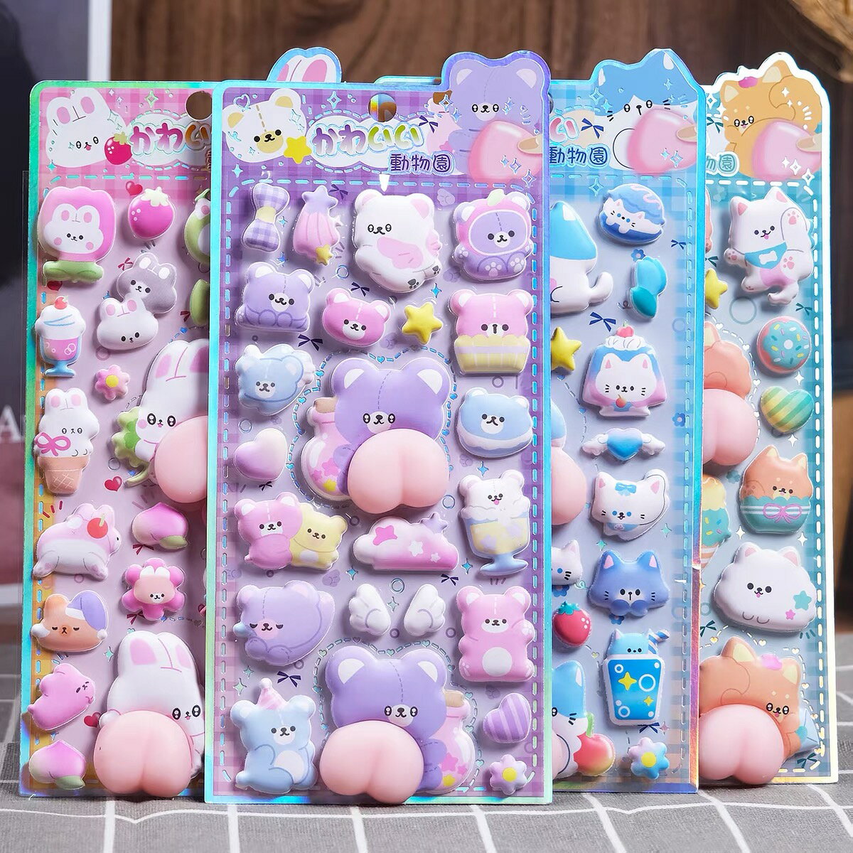 【2枚で500円OFFクーポン配布中】 3D立体シール 手帳 おはじきシール シール手帳 ぷっくり つやつや 3Dシール 立体シール ぷくぷくシール ご褒美シール のシール かわいいシール 泡ステッカー 3Dシール 手帳ご褒美シール日記シール ポイント消化 SNS人気 子供 大人のサムネイル