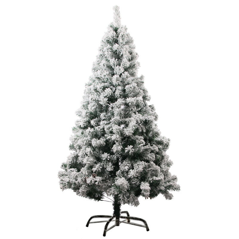 [150cm] VeroMan クリスマスツリー スノーホワイト 雪化粧 フロスト加工 ホワイトツリー オーナメント セット