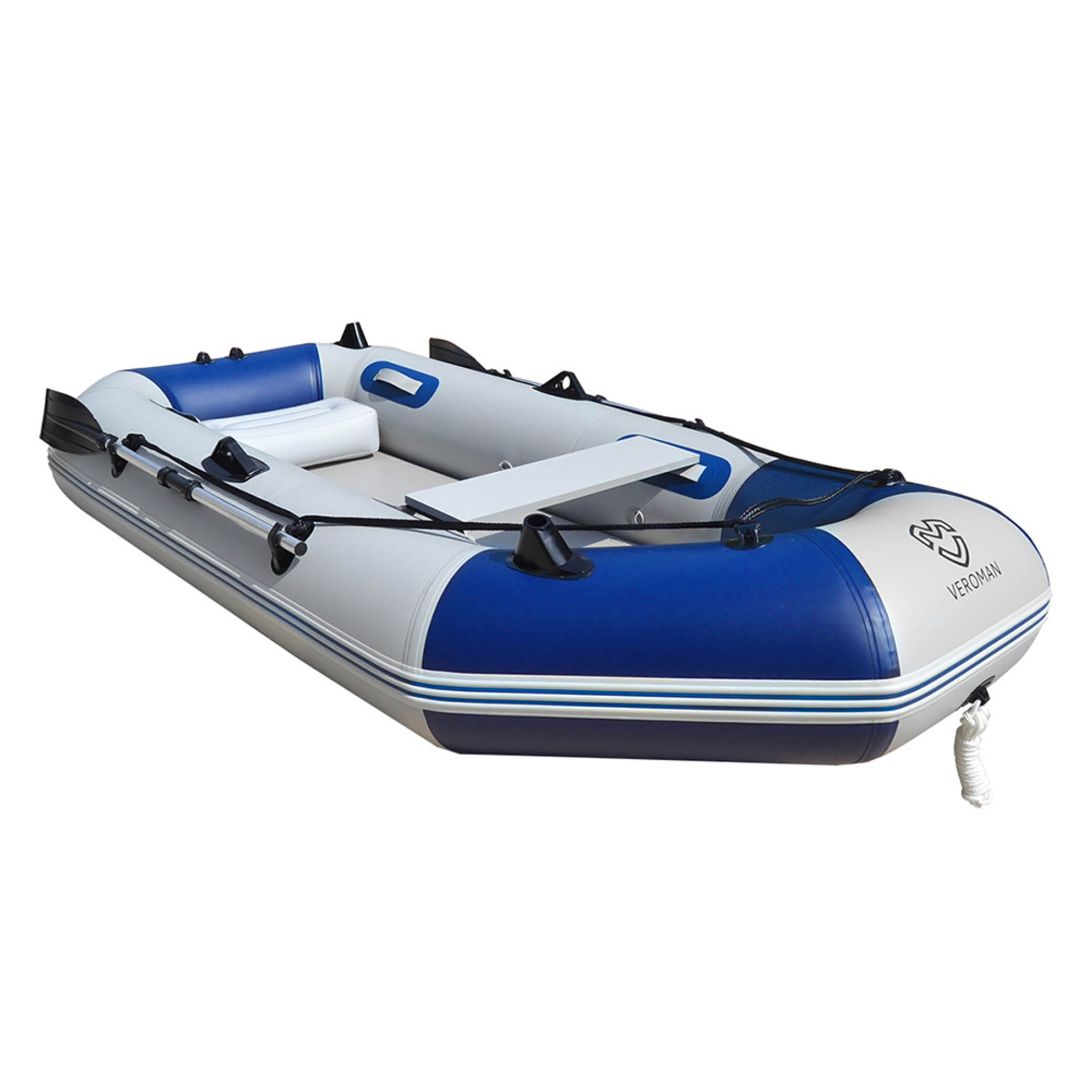 [1-2人乗り] VeroMan ゴムボート フィッシングボート インフレータブル ボート オール付き 船外機取り付け可能 大型