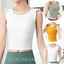 ヨガトップス カップ付き かわいい ショート丈 ノースリーブ フリル バレエ ppi-nsc1 VeroMan