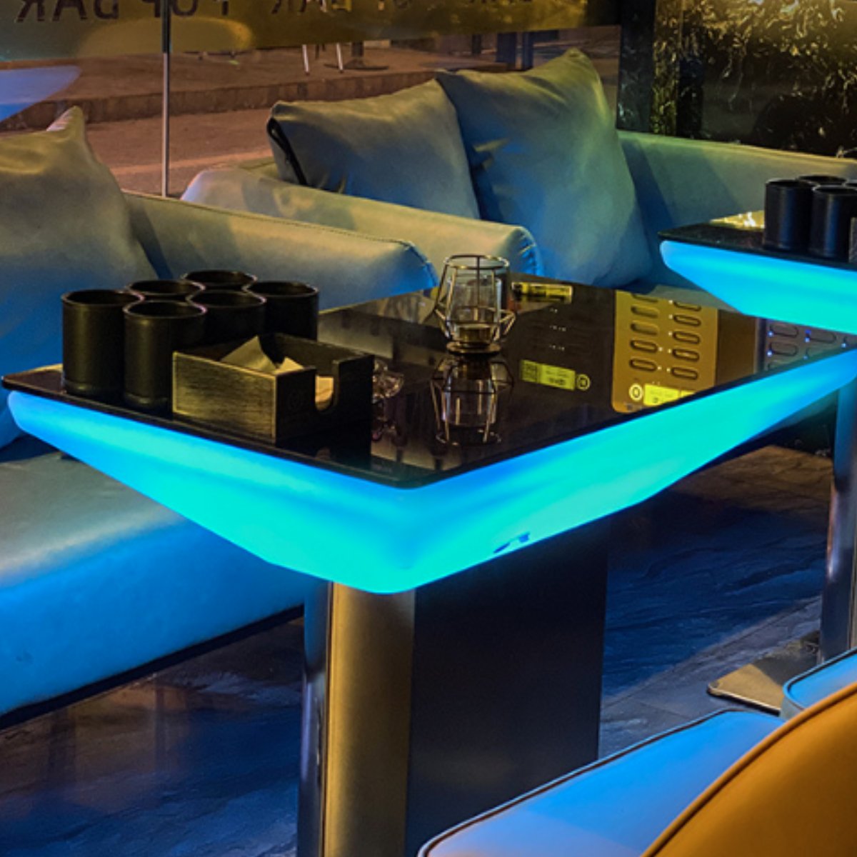 [高さ96cm] VeroMan テーブル 光るテーブル LEDライト リモコン付き シンプル カラフル バー ナイトクラブ クラブ カラオケ ラウンジ 光る家具 韓国インテリア