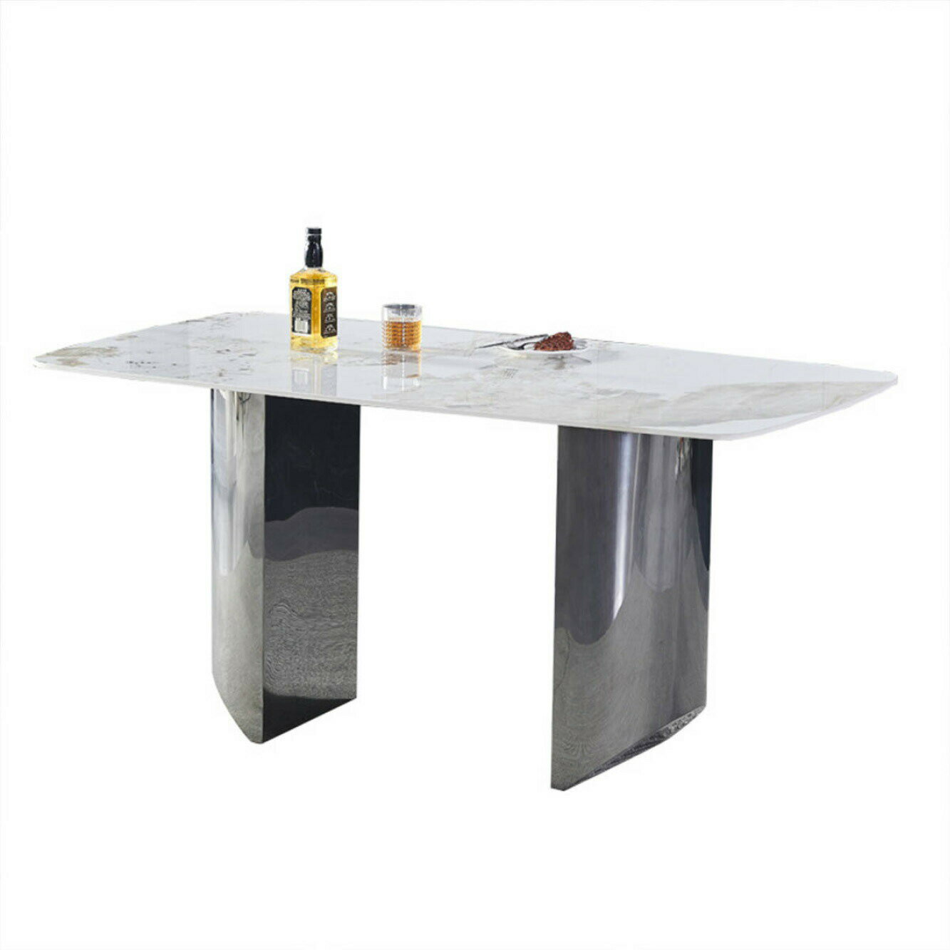 [180cm] VeroMan テーブル ダイニングテーブル リビングテーブル マーブル柄 モダン レトロ アンティーク シンプル 韓国インテリア