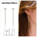 VeroMan BIJOU+ パール タッセル ピアス イヤリング ロングデザイン S925 シルバーポスト 上品 華やか 女性らいしい アクセ 韓国アクセサリ...